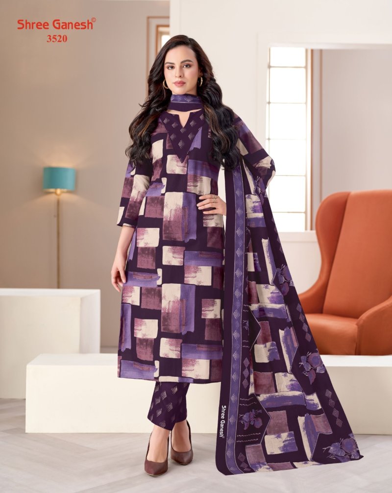 Samiyra Vol 25 By Shree Ganesh Cotton Printed Dress Material